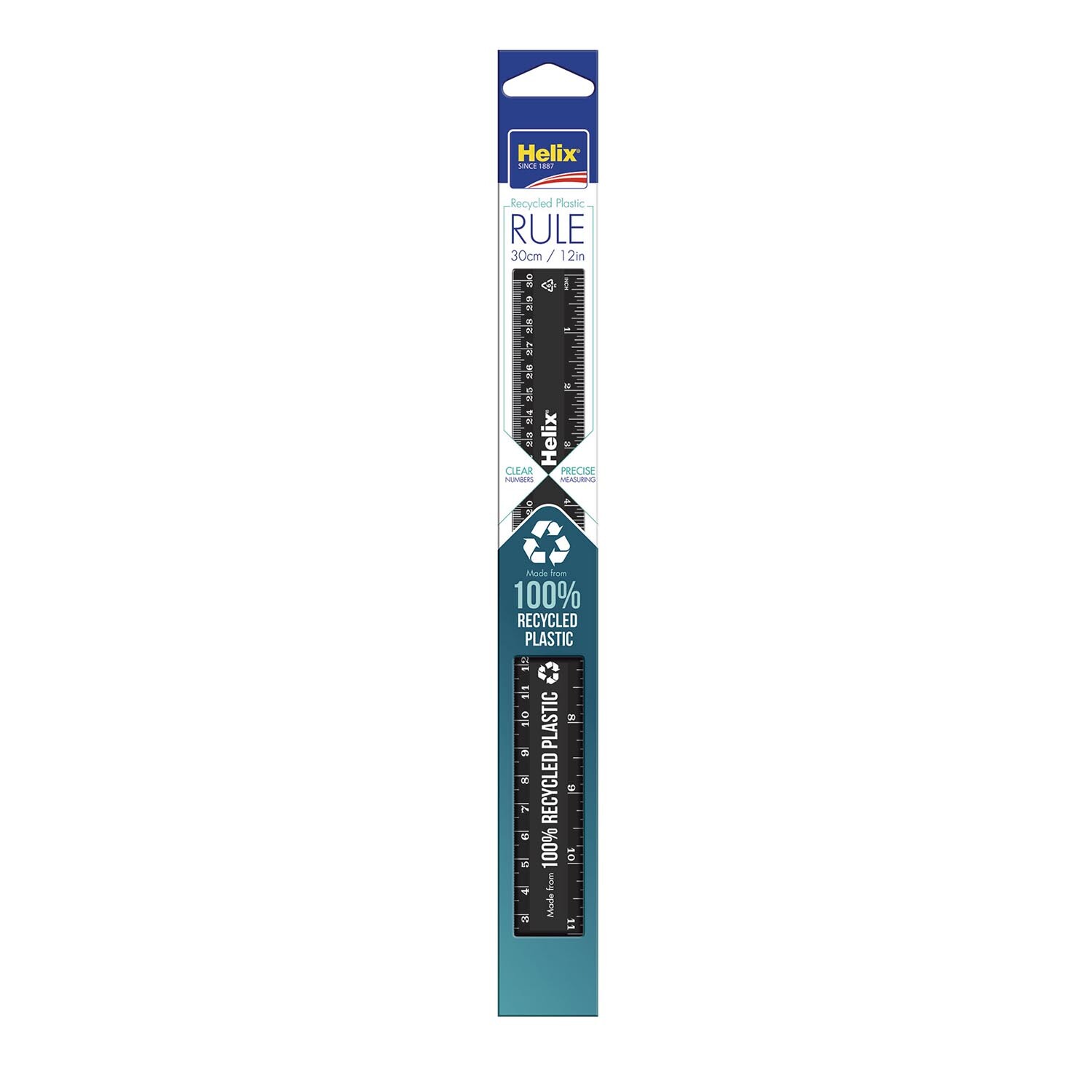 Helix Recycled Plastic Ruler 11601